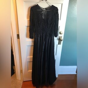 Bridess Brand Black embellished ballgown